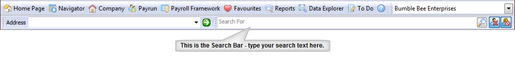 Desktop Search Bar