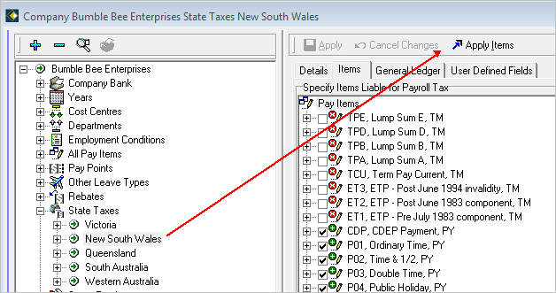 Copying State Payroll Tax definitions