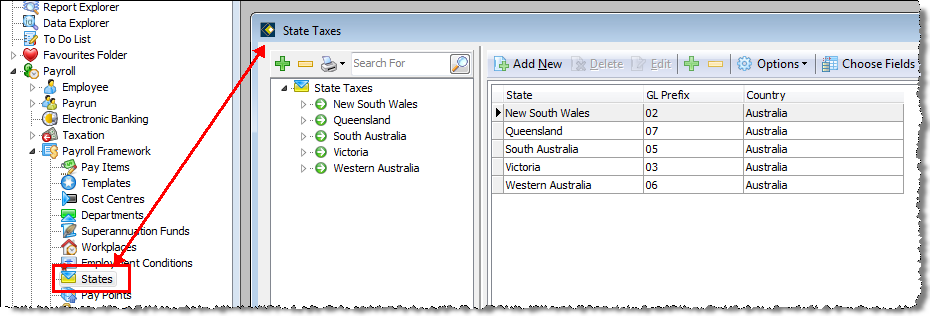 Payroll Framework - State Taxes