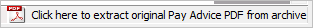 Extract duplicate Pay Advice