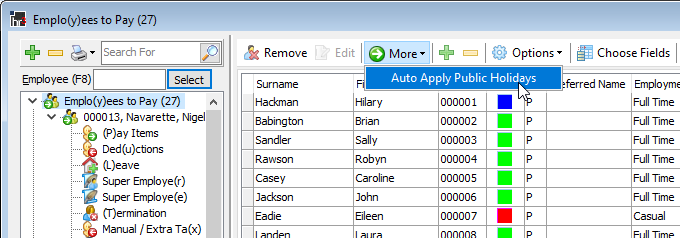 More: Auto Apply Public Holidays