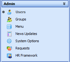 The Admin Menu for Managers