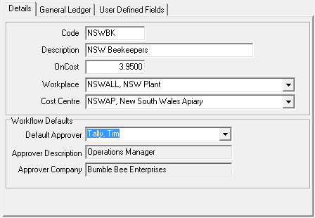 Departmental Workflow Approver