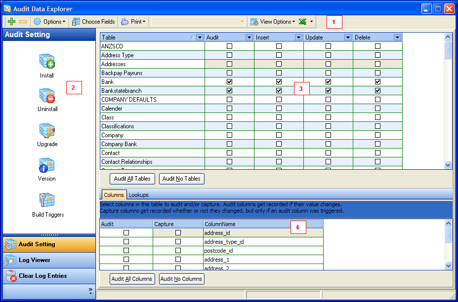 The Audit Data Explorer Desktop