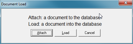 The Document Load message - specify which method is required