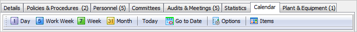 Calendar Toolbar